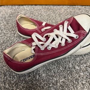 Converse Maroon Low-Top Sneakers